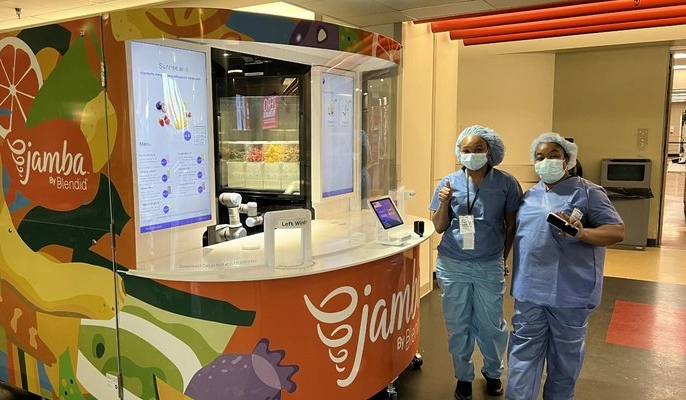 Ein Krankenhaus in Atlanta testet den Jamba-Smoothie-Roboterkiosk von Blendid
