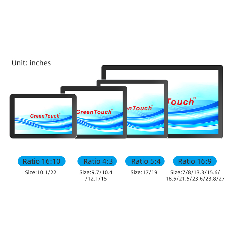 Touch-Monitor mit geschlossenem Rahmen, 7&ndash;27 Zoll (3A-Serie)