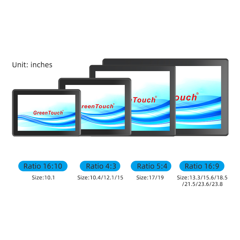Panel-Montage-Touch-Monitor 10,1&ndash;23,8 Zoll (3E-Serie)