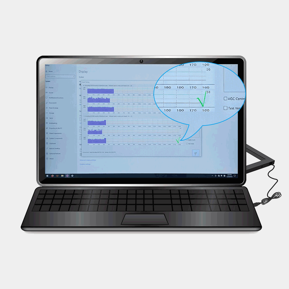 Installieren Sie den TK-Infrarot-Touchscreen wie folgt:
