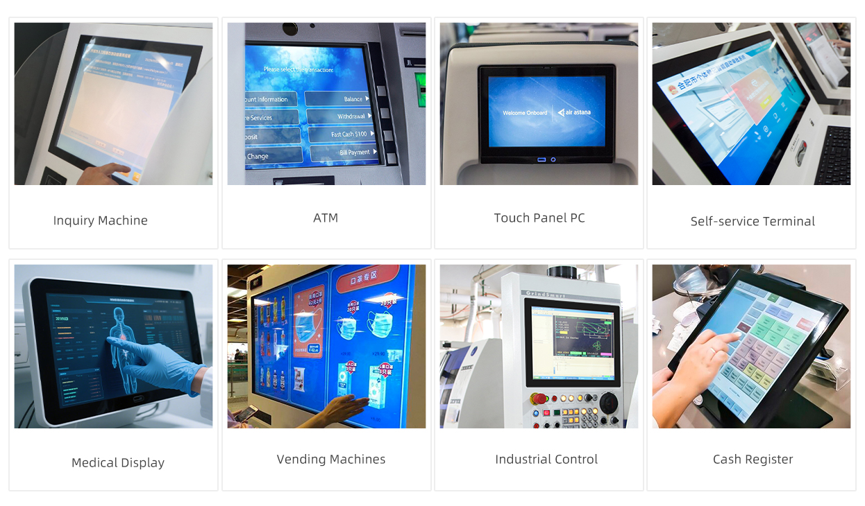 Kapazitiver Touchscreen 10,4 bis 23 Zoll