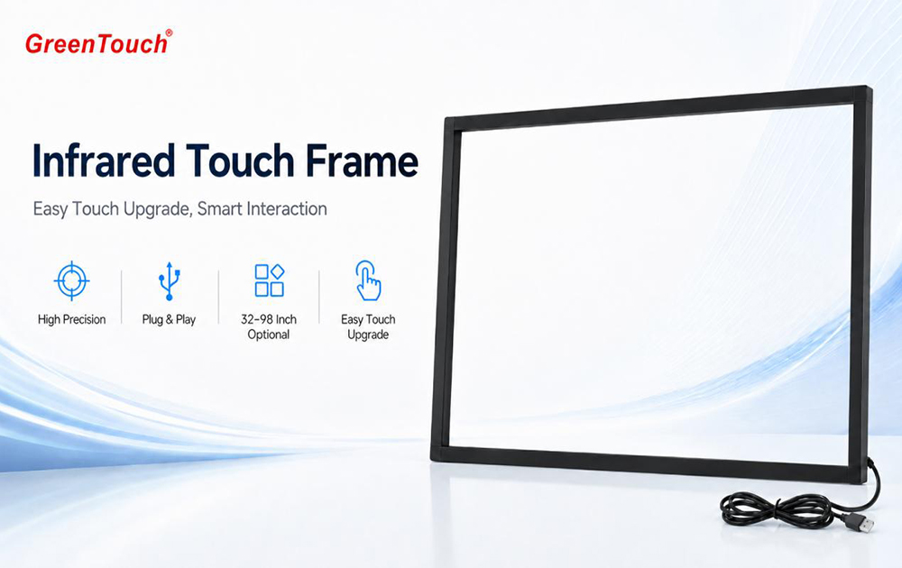 Infrarot-Touch-Rahmen der GreenTouch TF-Serie: Touch-Upgrade-L&ouml;sung f&uuml;r gro&szlig;e Anzeigeger&auml;te