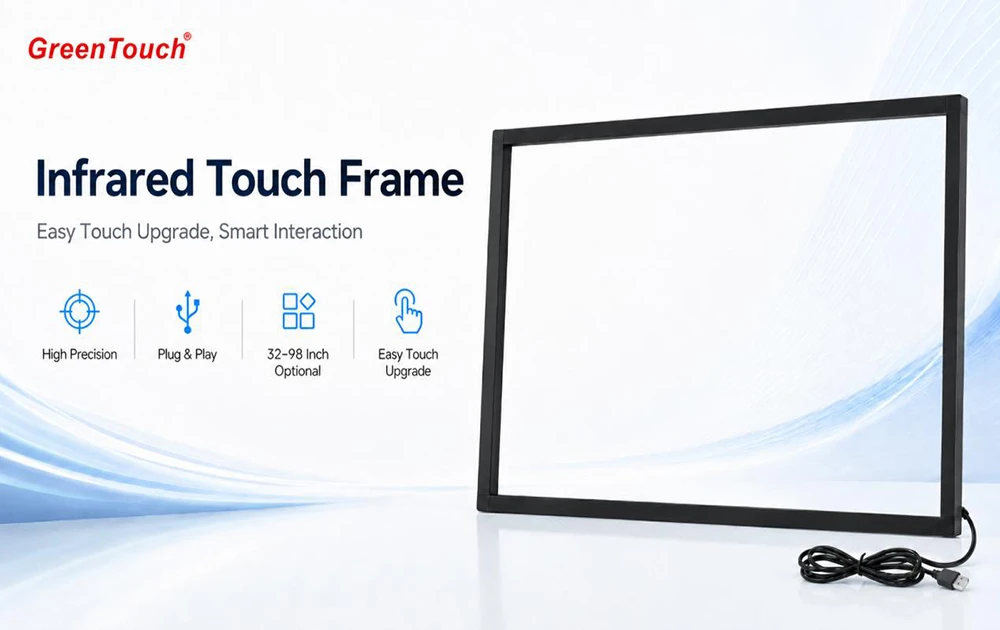 Infrarot-Touch-Rahmen der GreenTouch TF-Serie: Touch-Upgrade-L&ouml;sung f&uuml;r gro&szlig;e Anzeigeger&auml;te