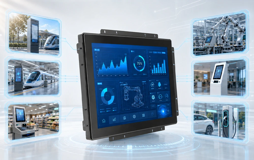 Der 15-Zoll-Touch-Monitor mit hoher Helligkeit von GreenTouch bietet zuverl&auml;ssige Interaktion f&uuml;r Industrie- und Au&szlig;enanwendungen