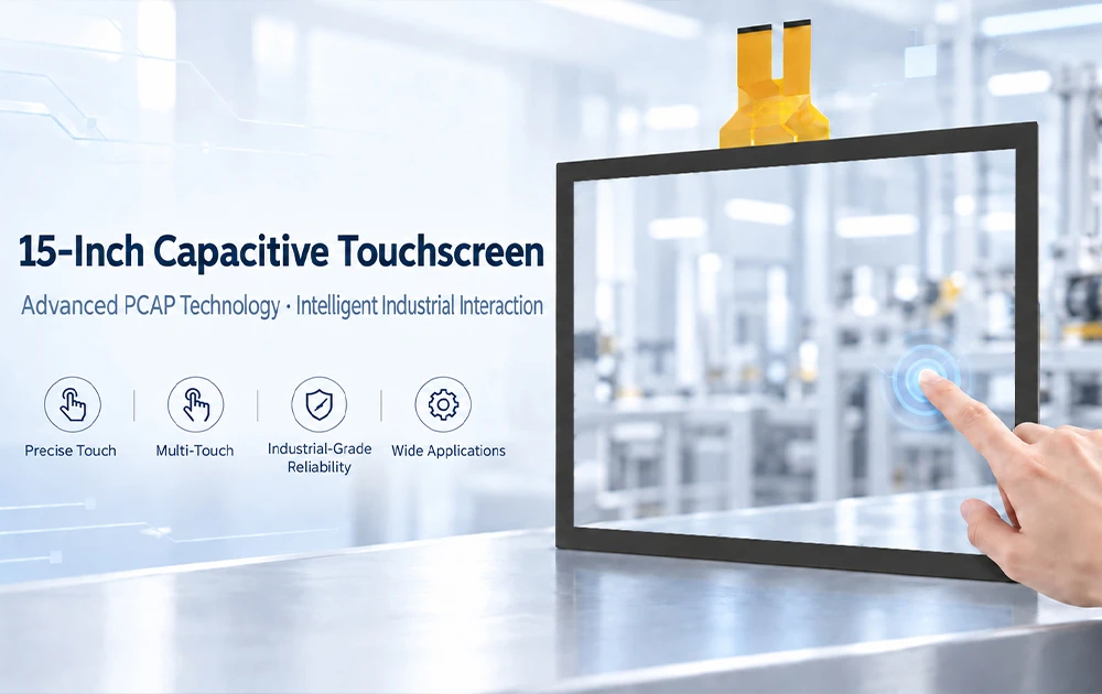 Kapazitiver 15-Zoll-Touchscreen von GreenTouch: Fortschrittliche PCAP-Technologie f&uuml;r industrielle intelligente Interaktion