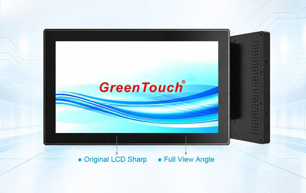 15,6-Zoll-Touch-Monitor mit offenem Rahmen: GreenTouch f&uuml;r industrielle LCD-Qualit&auml;t, OEM-Anpassung, Montage und Konformit&auml;t